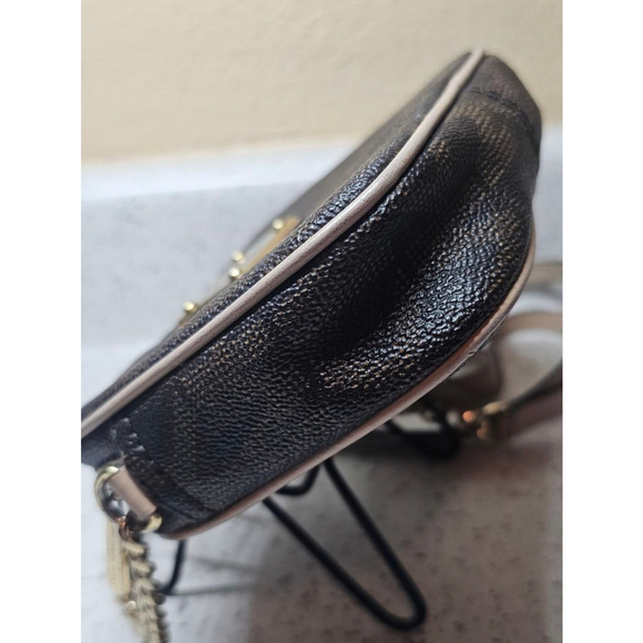 Michael Kors Dark Brown and Tan Crossbody Bag - Picture 4 of 8